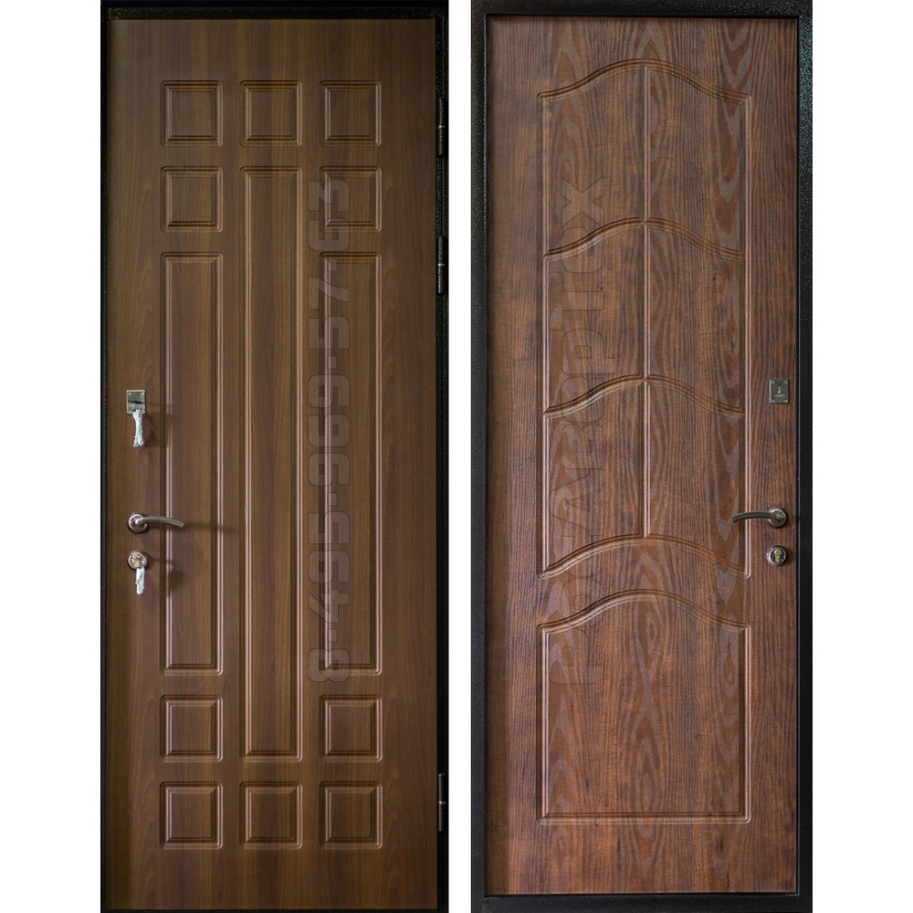 Дверь с отделкой МДФ ММ-123 | Лучшие металлические входные двери недорого  от российского производителя